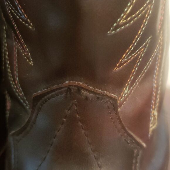 Gently Used Bronco Faux Leather Cowboy Boots Sz 10D main image 11